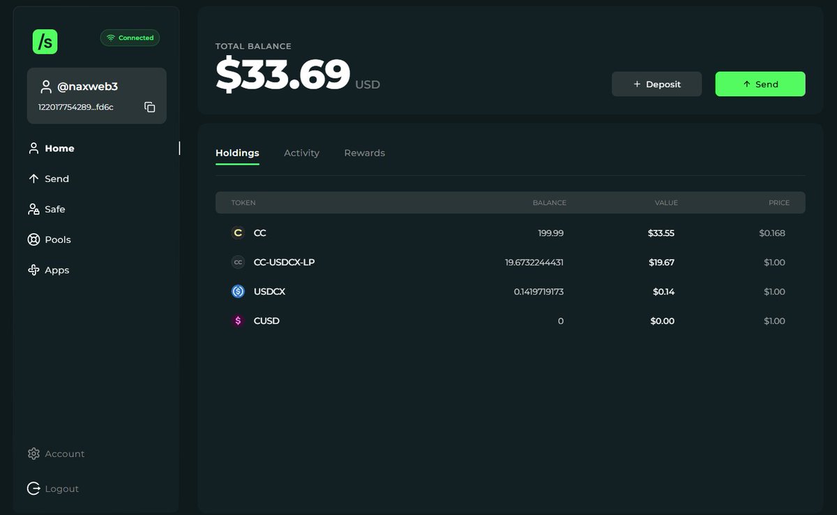 have you seen the follow up about <a href="/Send/">Send</a> pool party

it has started today, please check if you have previously filled out the whitelist

➤ open cantonwallet.com
➤ login using passkey
➤ fill with $CC <a href="/CantonNetwork/">Canton Network</a> coins of any amount
➤ click pools
➤ perform swap and