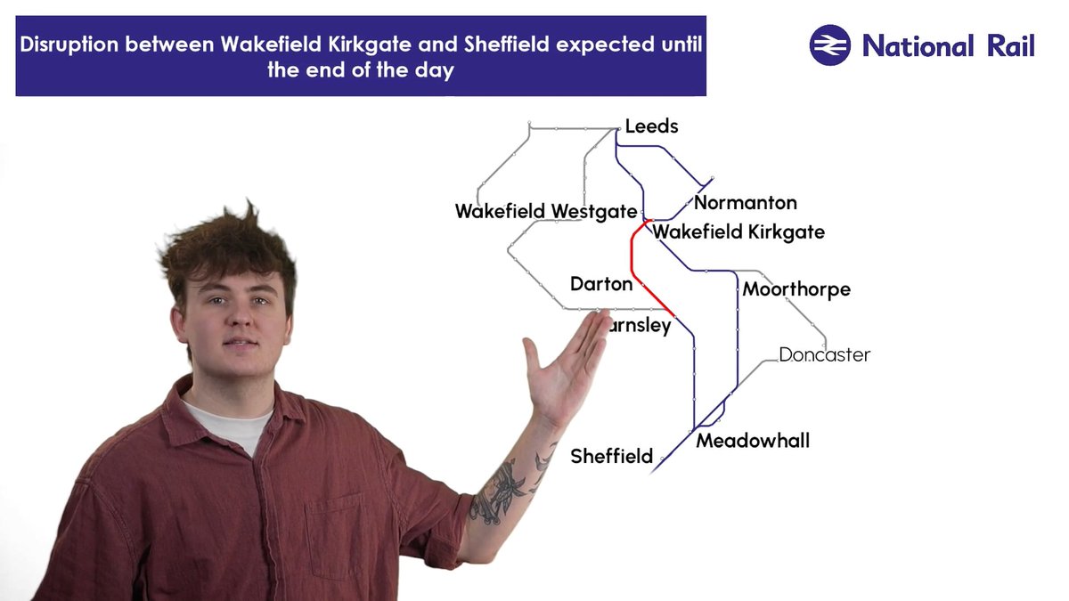 nationalrailenq's tweet photo. @northernassist 🎥 #Darton - The visual disruption map video has been updated
#DisruptionVideos
ℹ️ Full video can be found here: https://t.co/DrjPG2fuWL https://t.co/iCWzj0Jxkr