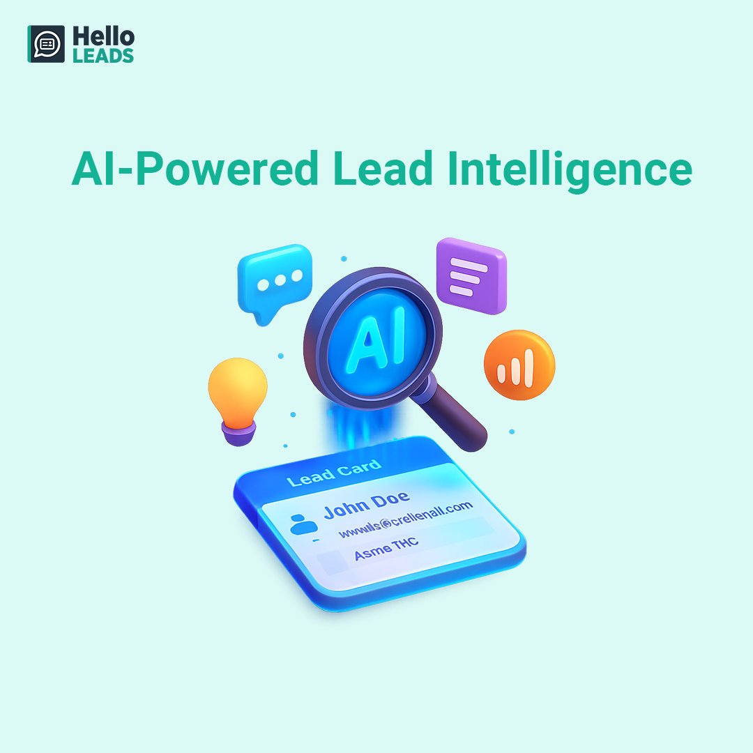 HelloLeads_io's tweet photo. ✨ Smarter selling starts with smarter insights.

Use AI-Powered Lead Intelligence in HelloLeads to enrich lead context directly from the Lead Details screen. Just click the magic wand and go!
Confident conversations. Better conversions.
➡️ https://t.co/SoqMcvJdYN
#AI #CRM https://t.co/kQdtjaYjOp
