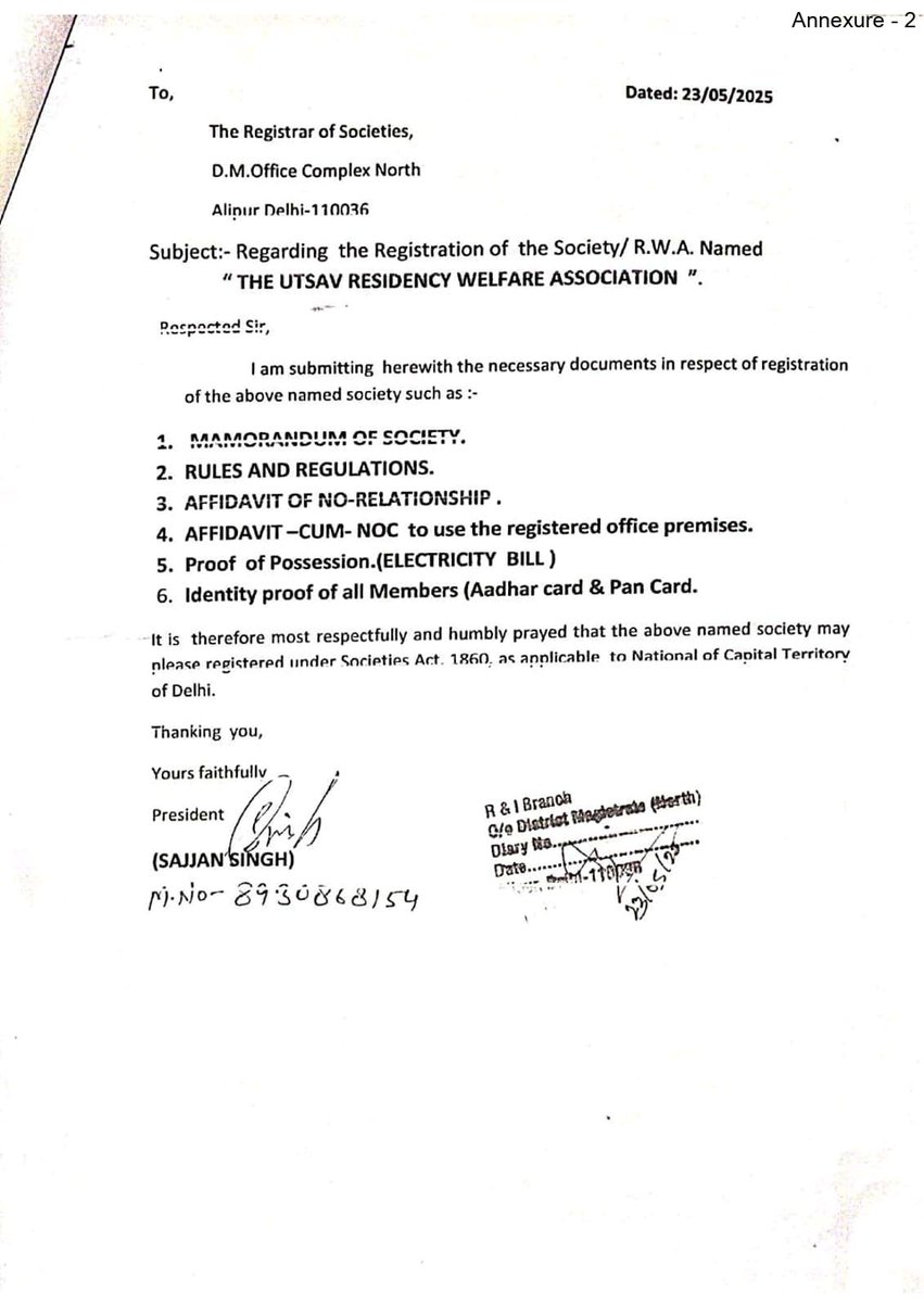 Group of some persons contacted RoS office and enquired about "Utsav Residency", RoS informed that there is no such RWA as they don't have the file.

That group started conducting fresh RWA election and applied for the fresh registration with similar name "The Utsav Residency".