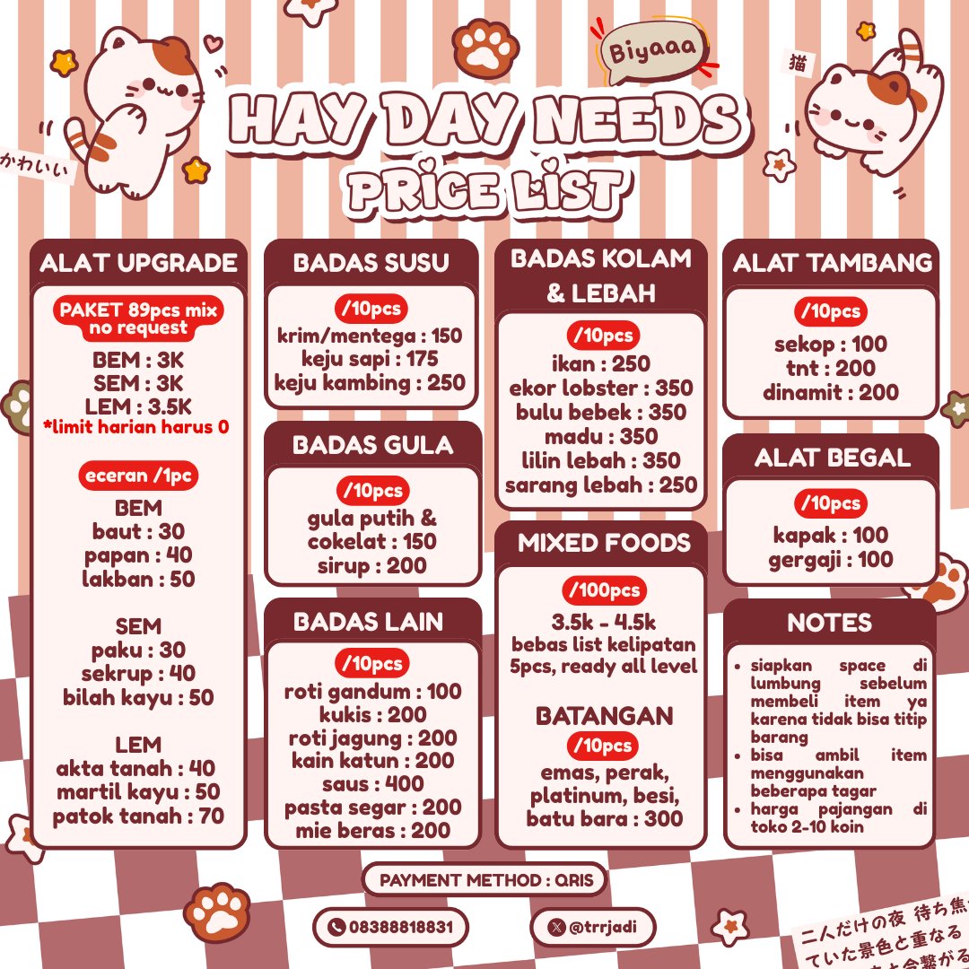 biyaaa 🧚♀️ sell hay day needs/hayday needs tweet media
