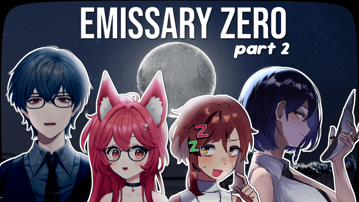 Going live later playing #EmissaryZero w/ <a href="/Bluuuar1/">Blu</a> <a href="/ArekuVT/">Areku Ch. | Mafia Swordsman VTuber</a> and <a href="/WaffleGrab/">WaffleGrab 🦥🧇 【PRISMOON】 🌚</a>!!✨
Tonight we (maybe) steal the moon! :D Come hang out~

🌟Linkies below!
🕗~8:00PM, GMT+8

🔴youtube.com/watch?v=f5I_ZW…
🟣twitch.tv/xaelamie