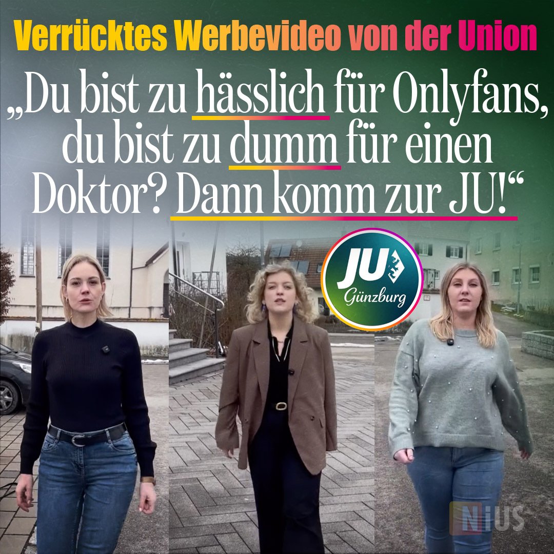 Die Suche nach politischem Nachwuchs gestaltet sich nicht immer ganz einfach. Die Junge Union in Günzburg hat nun jedoch scheinbar einen neuen Ansatz gefunden, um die Mitgliederzahl aufzubessern. nius.de/politik/news/v…