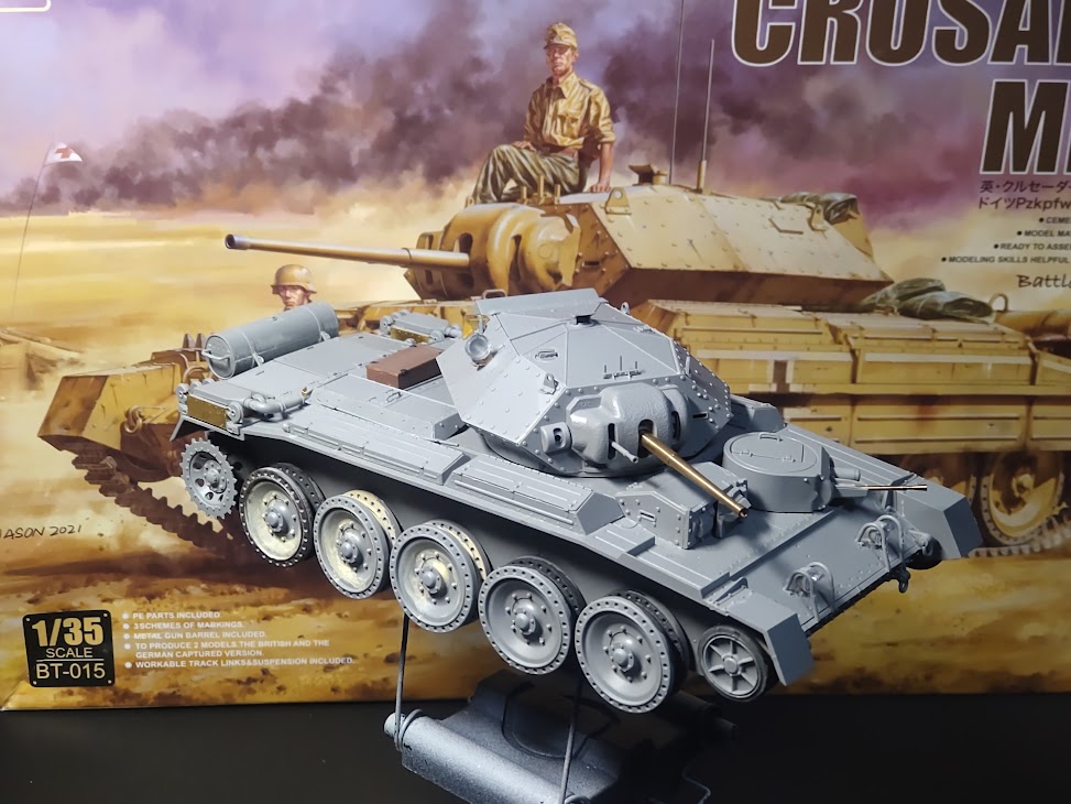 Border 1/35 クルセーダーMk.Ⅱ巡航戦車＆Pzkpfw.MkV746(e) 製作途中