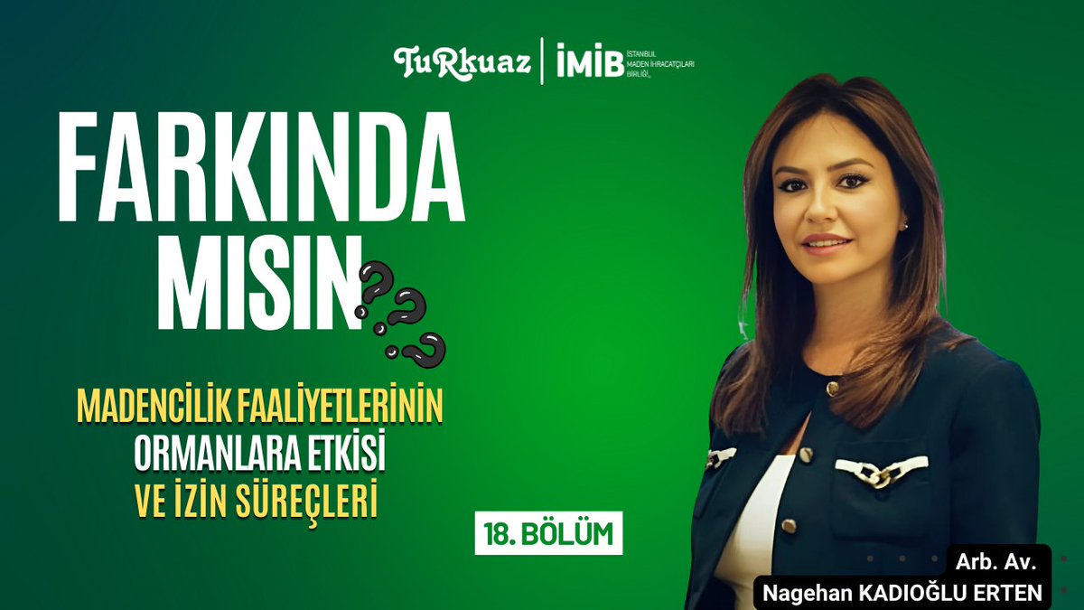 gazeteturkuaz's tweet image. Madencilik Faaliyetlerinin Ormanlara Etkisi ve İzin Süreçleri | Farkında Mısın? #İMİB

Orman alanlarında madencilik faaliyetlerinin hukuki çerçevesi, izin süreçleri ve çevresel etkileri Arb. Av. Nagehan Kadıoğlu tarafından değerlendirildi. 

🔴 youtu.be/9ocaou_Mdk8