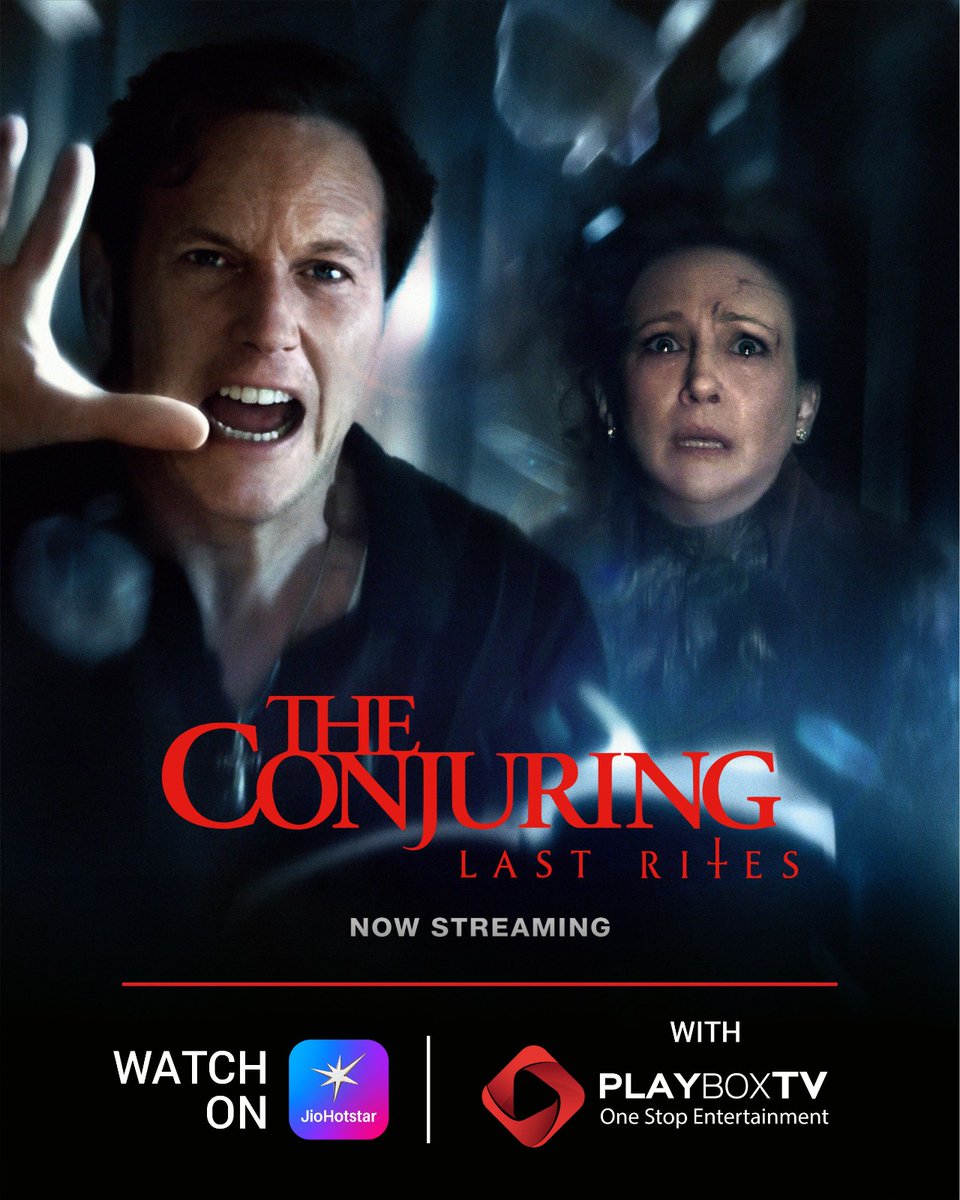 One last exorcism… one final nightmare
.
.
Watch The Conjuring..Last Rites only on <a href="/jiohotstar/">JioHotstar</a> with PlayboxTV

#TheConjuringLastRites #TheConjuring #ConjuringUniverse #HorrorMovies #HorrorFans #ScaryMovie #UpcomingMovie #HorrorReels #MovieReels #HollywoodHorror #FearFactor