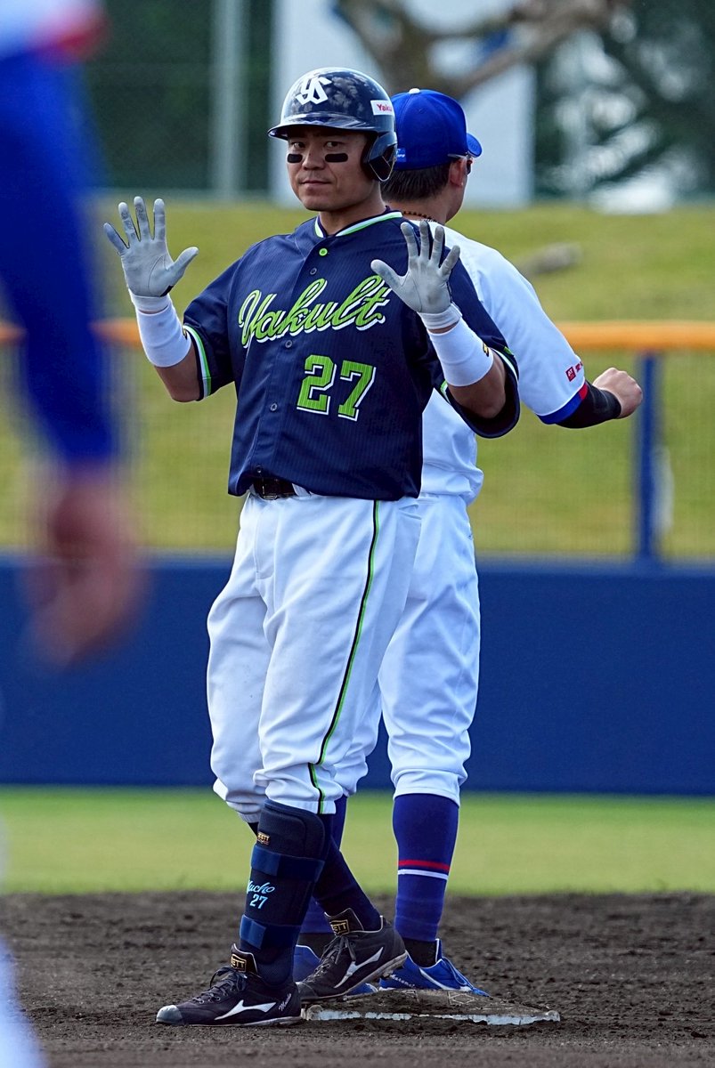 沖縄では見納めです😂 日本の代表、スワローズの代表として 頑張って