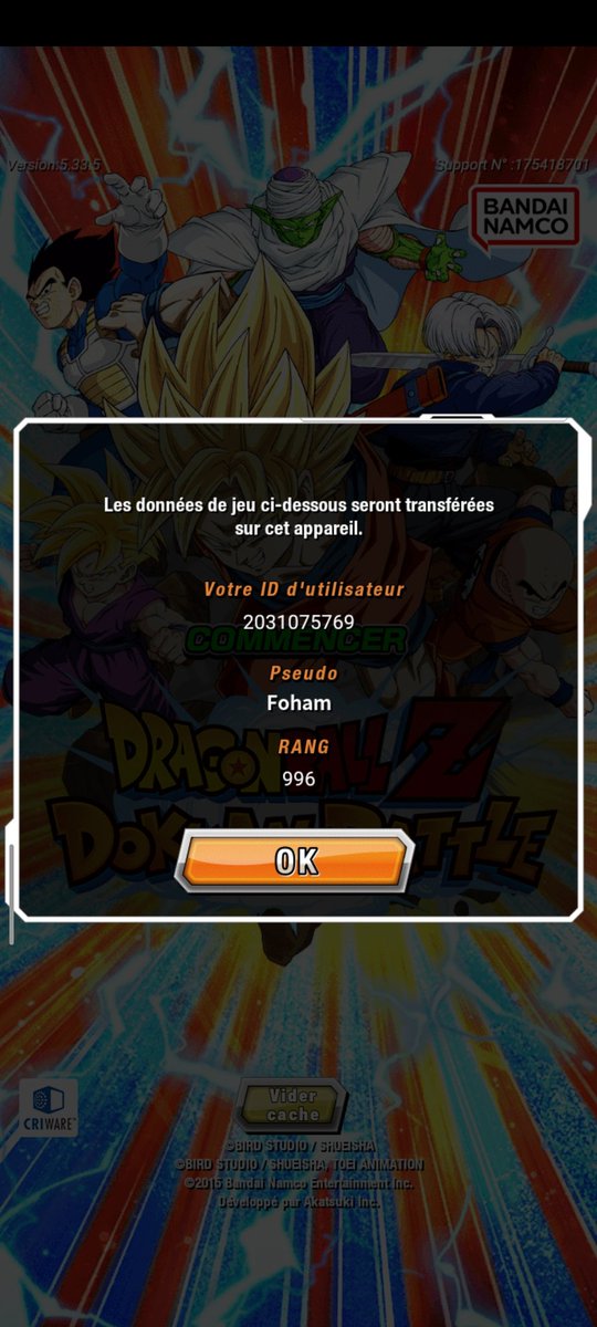 _KozKozzz's tweet photo. @dokkan_global when i tried to start the Game I get the message “unauthorized!!!“ could you please help me that account is very old https://t.co/Bgsv4WqYRU