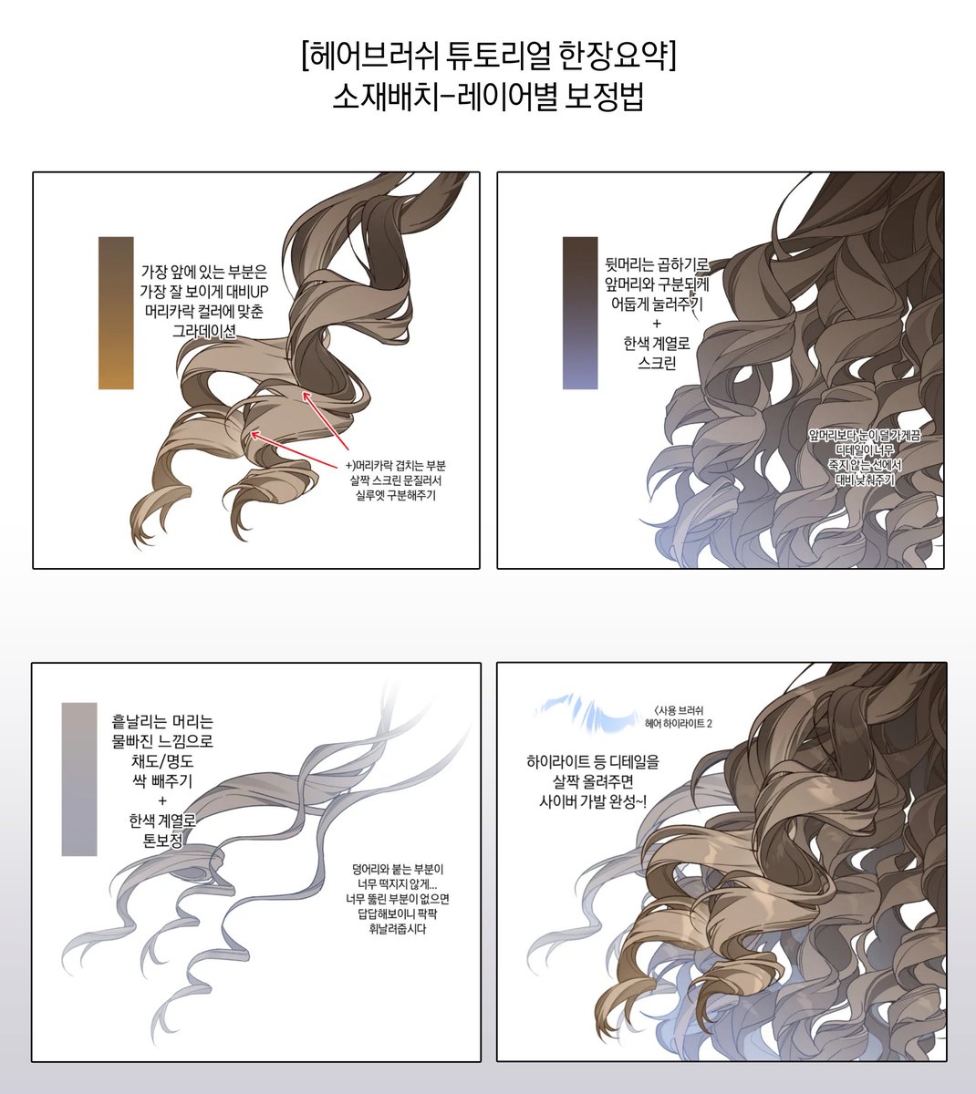 더 멋진 그꾸를 위한 미니 튜토리얼...헤어브러쉬 편!
소재는 깎을수록 강해지는 법입니다. 소재 배치부터 보정까지...간단한 보정으로 더 탱글하고 퀄리티 높은 사이버 가발을 완성하는 방법을 다룹니다. 소소하지만 도움이 되었으면 좋겠습니다.
풀버전은 이쪽: posty.pe/ngqpvt