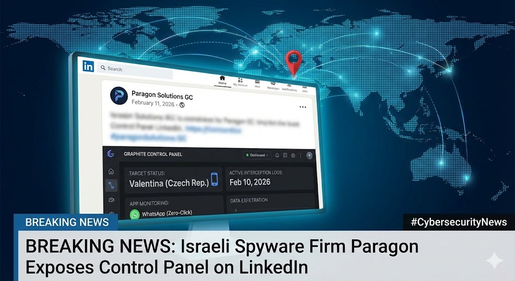 🛡️ Spyware Exposure Alert

Israel-based Paragon Solutions accidentally exposed its Graphite spyware control panel in a LinkedIn post.

📅 Posted: Feb 11, 2026
 Screenshot showed interception logs &amp; encrypted app monitoring (incl. WhatsApp).

#CyberSecurity #Spyware #Surveillance