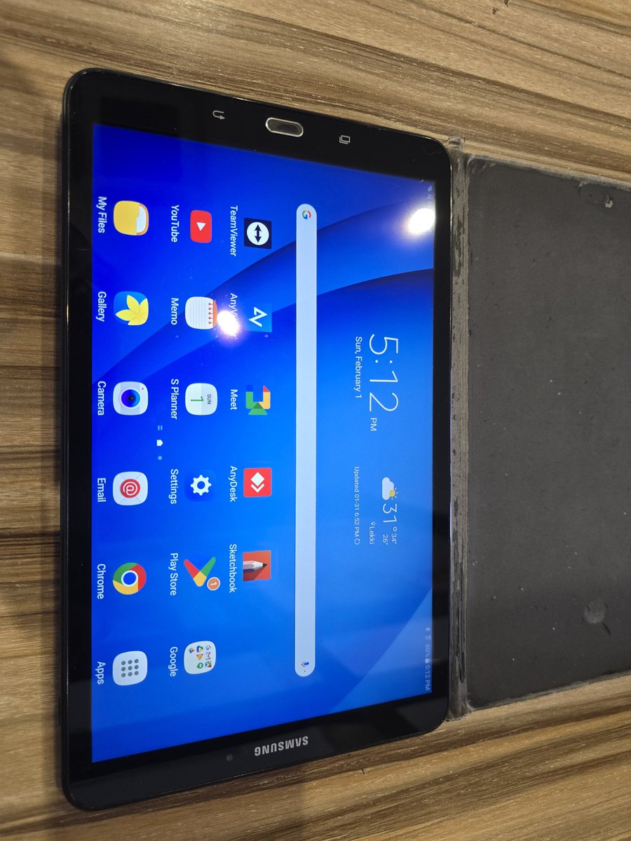 FTNaija2025's tweet photo. Samsung Galaxy Tab A with a magnetic cover of the model.  

Condition: Used in good condition 
Contact me 090 38 1975 86 
Cost: N75k
#Lagos #Nigeria Ruth _ Tacha _ Verification Code _ Zenco https://t.co/V85KzbRcHj