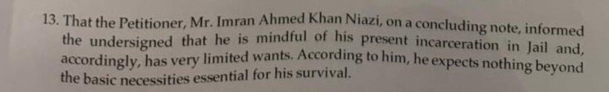 عمران خان کے مطابق وہ زندہ رہنے کے لیے بنیادی ضرورتوں سے زیادہ کچھ نہیں چاہتے۔

یہ جملہ پاکستان میں ڈیل کی سیاست کرنے اور بار بار جرنیلوں کے سامنے گھٹنے ٹیکنے والوں کے منہ پر زناٹے دار تماچہ ہے۔
بے شرمو نکالو اسے باہر۔ تمھیں ایسا مائی کا لعل شائد پھر نہ ملے۔