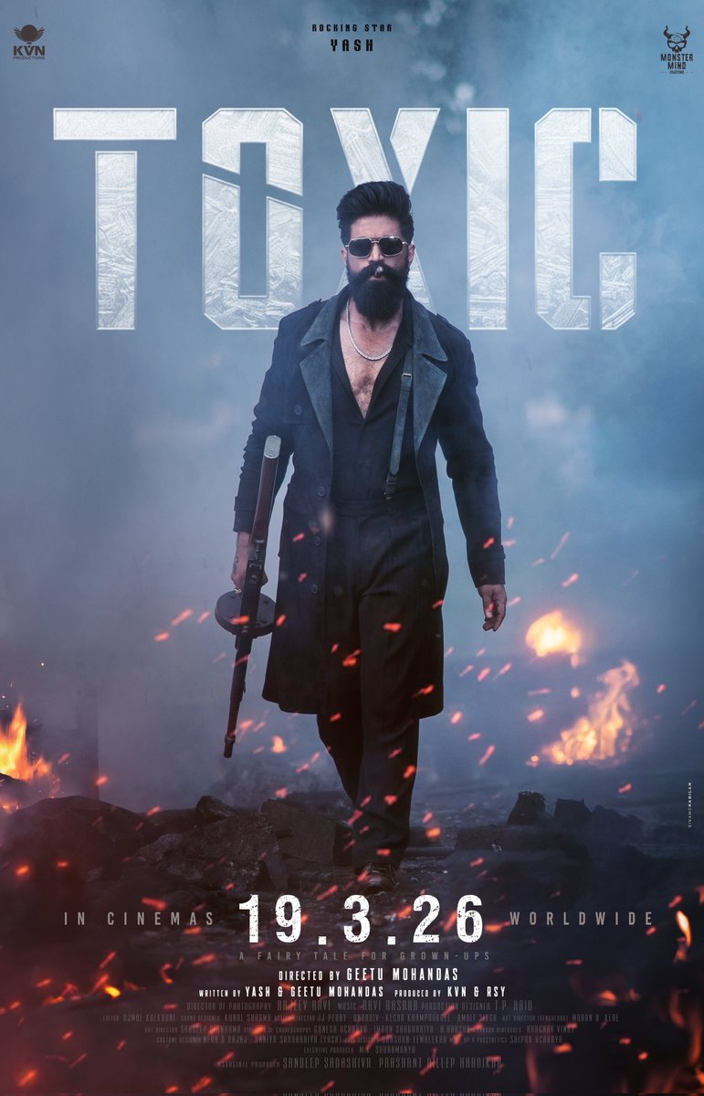 The Storm is Marching Towards 19th March….🔥

#ToxicWithAAFilms <a href="/TheNameIsYash/">Yash</a> 
#Yash #YashBOSS #ToxicTheMovie