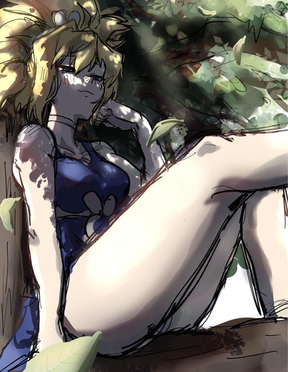 進歩コハク〜！
厚塗りします