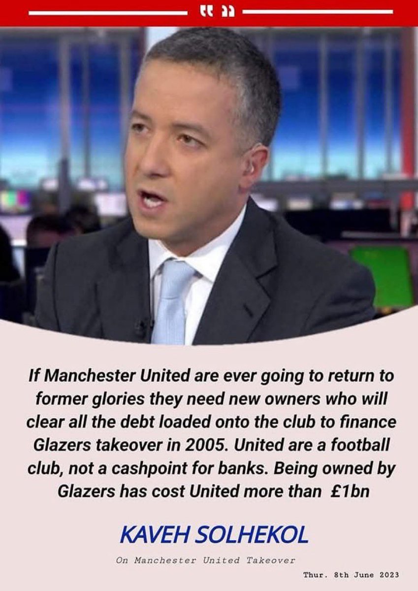 Glazerspissoff's tweet photo. It’s funny that the club is more in debt and Ineos and the glazers have paid nothing off it maybe it’s time to support the fans and remove the leeches @AndyBurnhamGM https://t.co/AlZ2nLdh2H