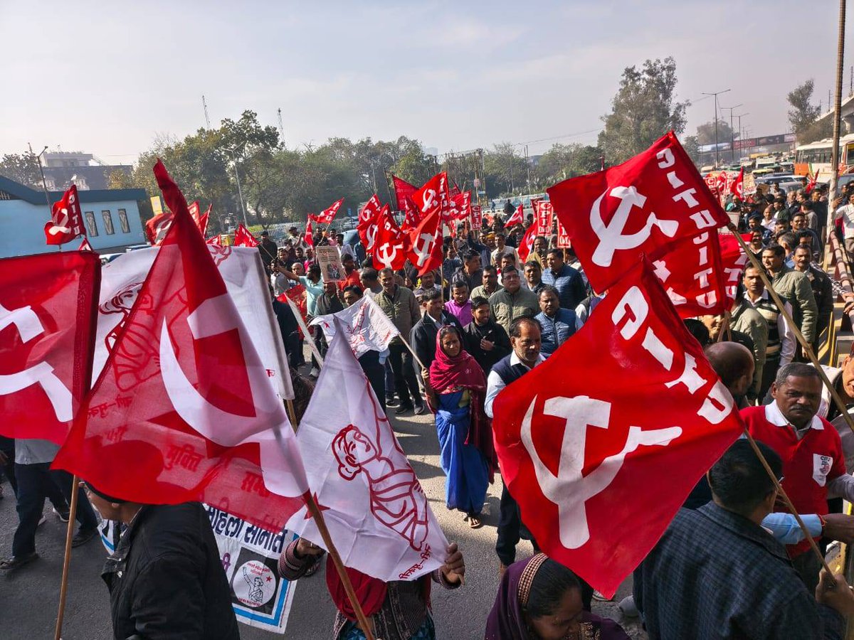 cpimspeak's tweet image. #GeneralStrike photos from Delhi NCR
#12thfebgeneralstrike