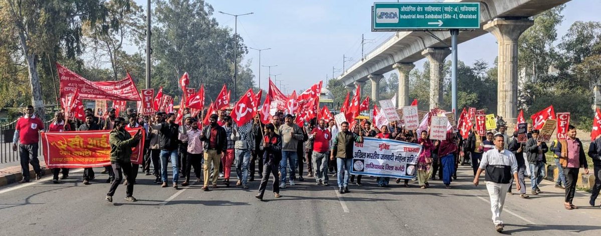 cpimspeak's tweet image. #GeneralStrike photos from Delhi NCR
#12thfebgeneralstrike
