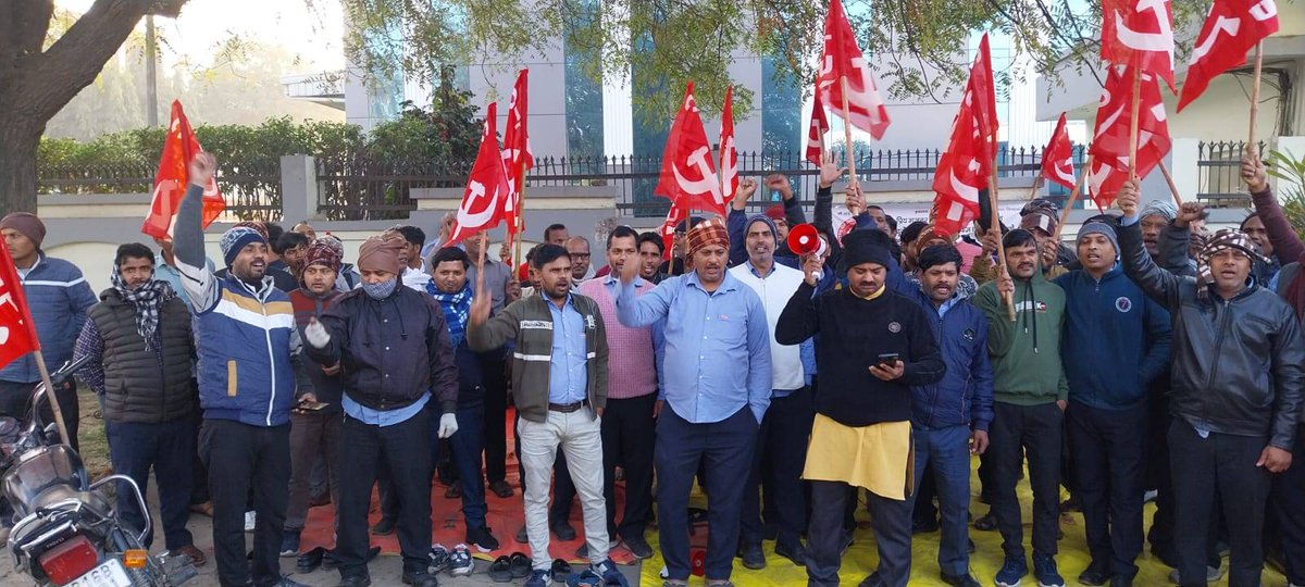 cpimspeak's tweet image. #GeneralStrike photos from Delhi NCR
#12thfebgeneralstrike
