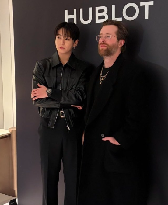 AboutMusicYT's tweet image. Jungkook attends the Hublot event today.