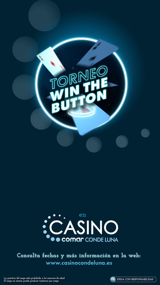 HOY ES DIA DE TORNEO EN NUESTRO CASINO!!!
Registro Abierto.♤♡◇♧

Hora: 20:30
Puntualidad: 5K
Niveles: 1 de 90min, resto 20min.
Reentrdas: 4 hasta el descanso.