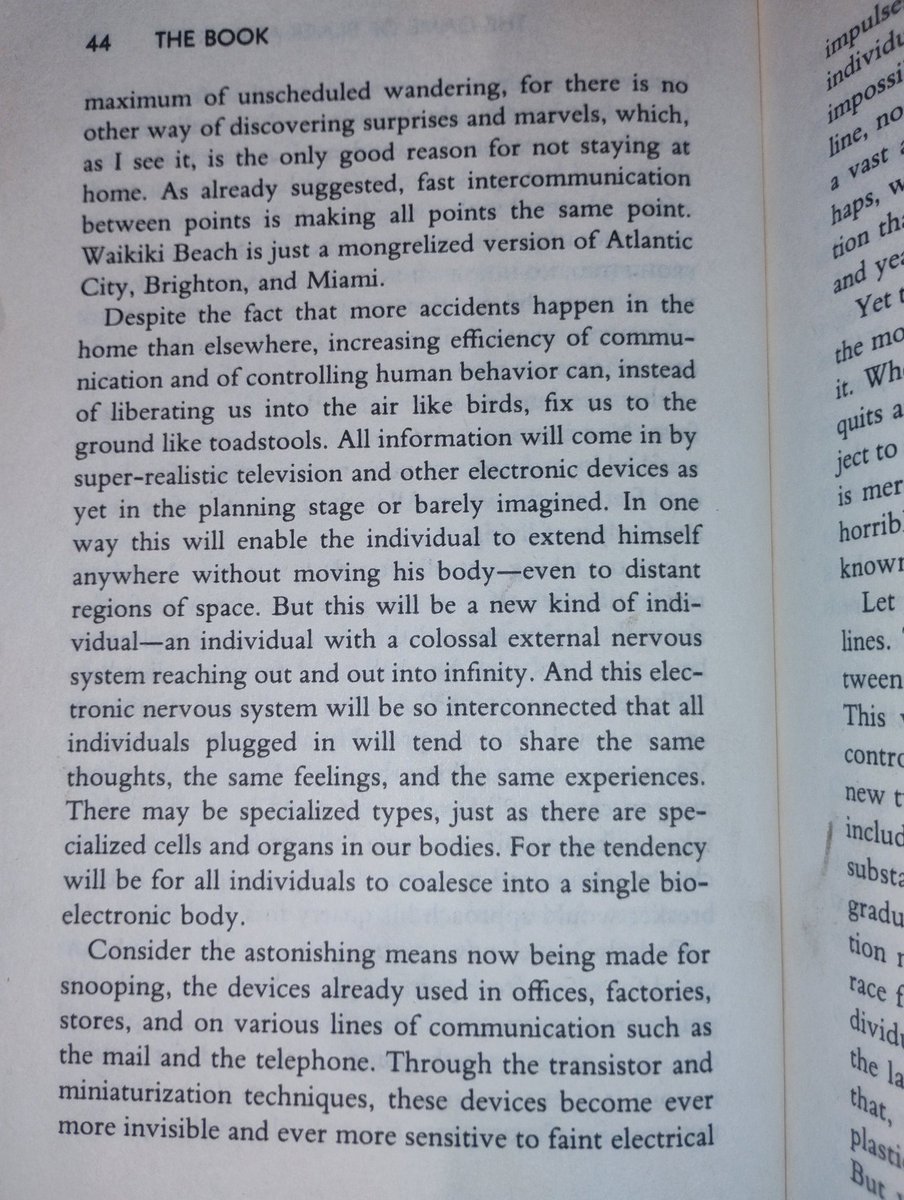 AndrewBuhman's tweet photo. This was written in 1966.
#alanwatts #prophetic #alanwattsphilosophy #technology #populationgrowth #technologicalevolution https://t.co/2dHW6kPlpQ