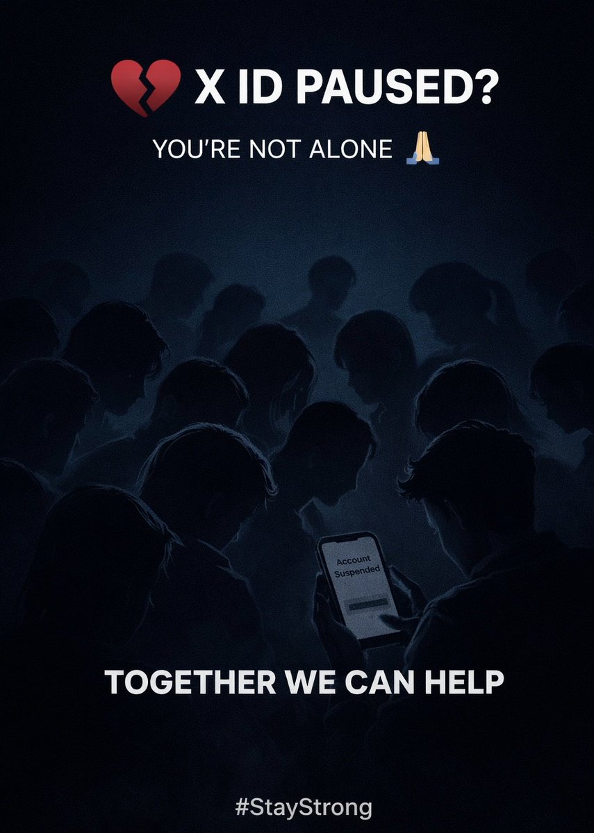 💔 “X ID Paused? You’re Not Alone”

पिछले एक सप्ताह में बहुत लोगों की X ID अचानक pause हो गई…
सालों की मेहनत, यादें, followers, content — सब एक पल में रुक गया।

किसी के लिए ये सिर्फ एक account नहीं था,
ये उनकी पहचान थी… उनकी आवाज़ थी… उनकी मेहनत थी।

अगर आपकी भी ID pause हुई