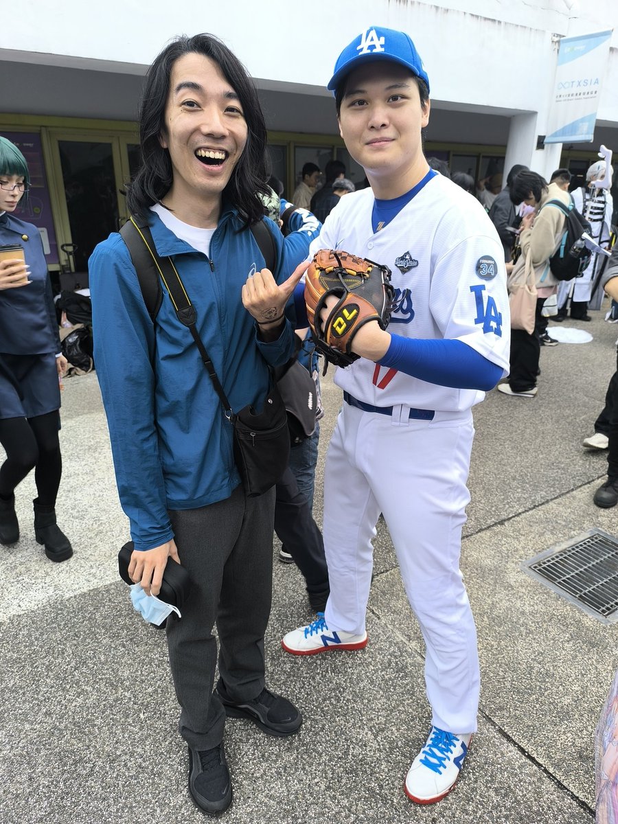 台湾FFで大谷翔平のコスプレしてる人いた。