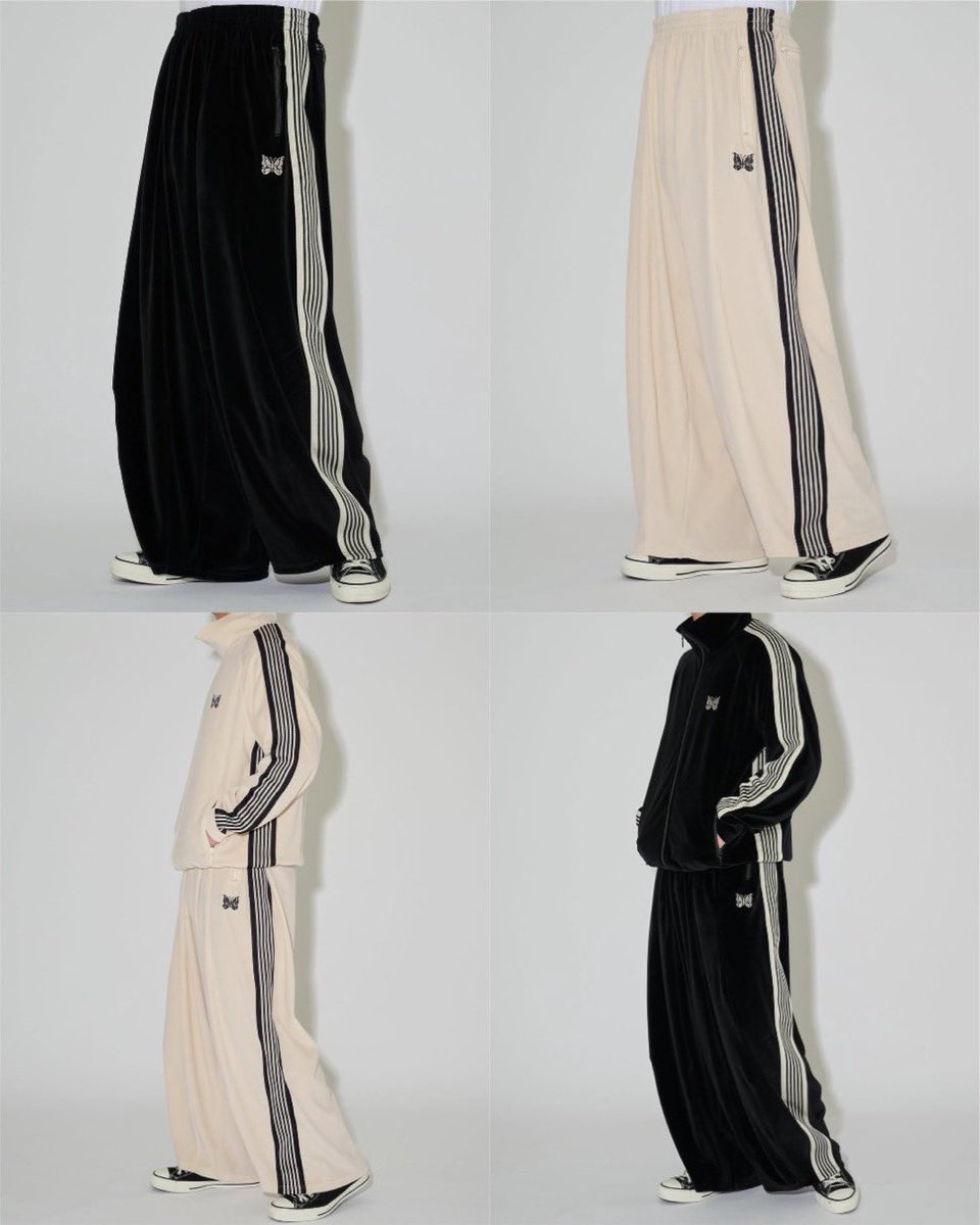 NEEDLES x STUDIOUS 26SS ベロア素材の別注 H.D. Track Pant が国内2月