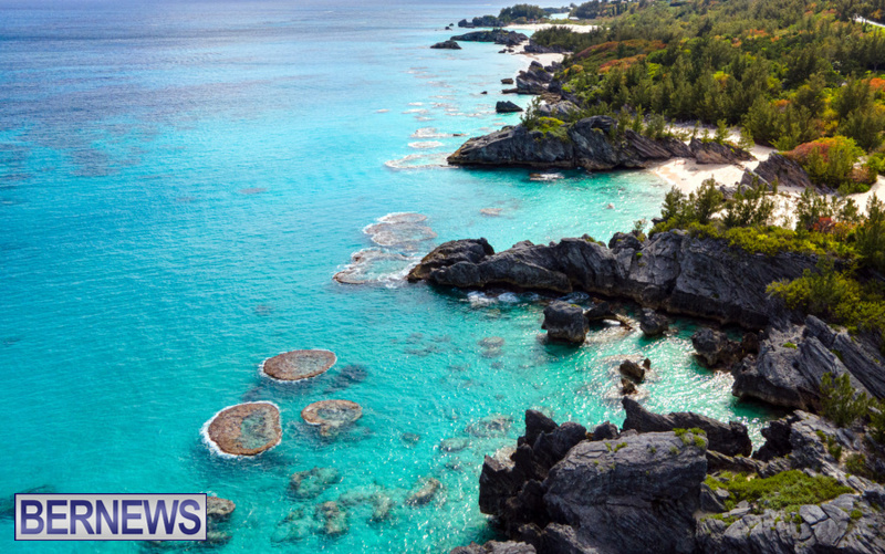 A bird's eye view of some of the natural beauty on the south shore #Bermuda #ForeverBermuda Bernews.com