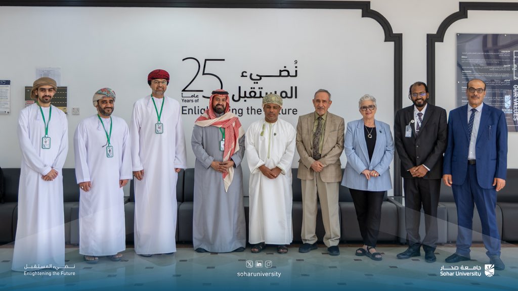 Soharuniv's tweet photo. استضافت #جامعة_صحار فريق هيئة الاعتماد الأكاديمي وضمان جودة التعليم (OAQA) خلال الفترة من 9 إلى 11 فبراير، حيث نفّذ الفريق تقييم معايير البرنامج الأكاديمي لبرنامج الهندسة الكهربائية وهندسة الحاسوب، في إطار التزام الجامعة المستمر بتعزيز جودة برامجها وضمان توافقها مع المعايير الوطنية المعتمدة.