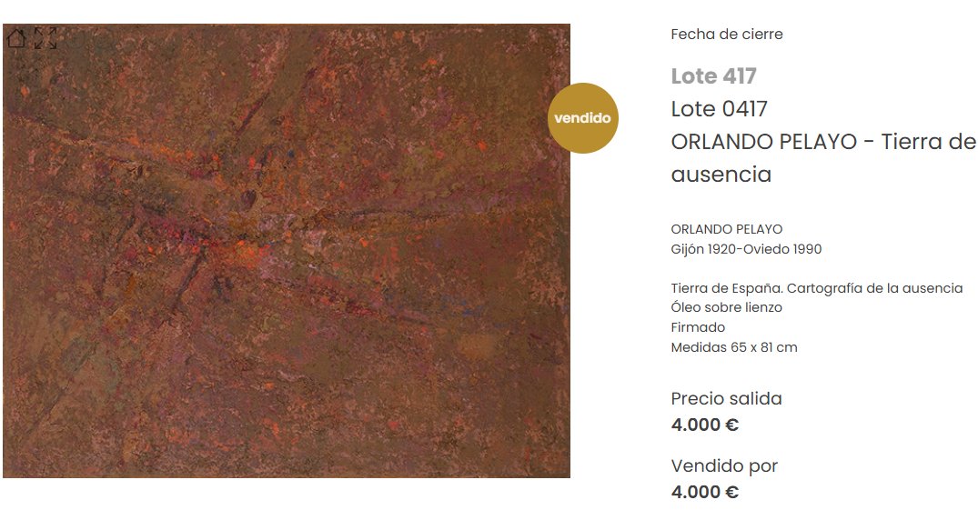 Ventas de #OrlandoPelayo en <a href="/SUBASTASSEGRE/">SUBASTAS SEGRE</a>