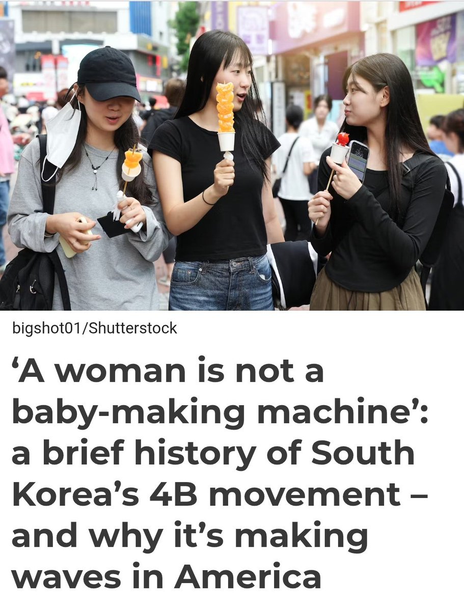 writeasin's tweet photo. Life of a Korean Girl: 

1. Born
2. "Omg Korean men are so handsome."
3. Realizing that they can't date Korean men, because most of them are patriarchal and misogynistic
4. Remain married to a patriarchal and misogynist
5. Died https://t.co/YaBqO8v6O7