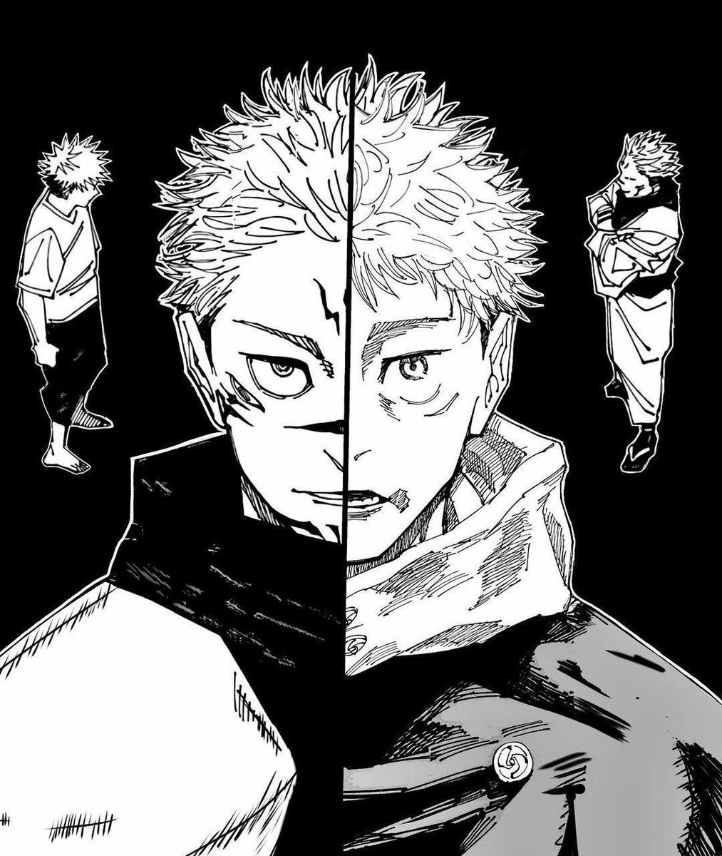 AnimeePost's tweet photo. YUJI &amp; SUKUNA https://t.co/NiHfCSUxcT