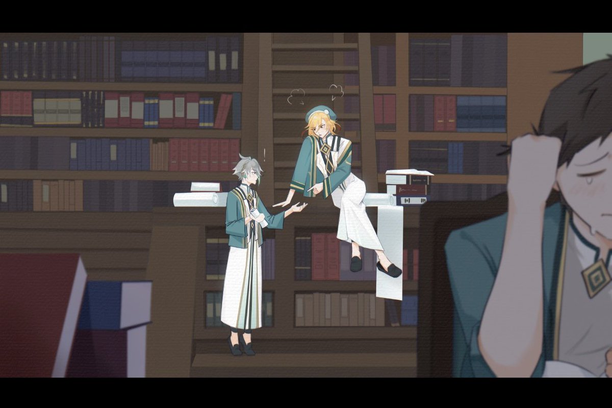 Sniff so happy to have been part of the Alhaitham Birthday MAP !!!
Here are the frames I contributed (ft kaveh)😭🫶🏻🫶🏻