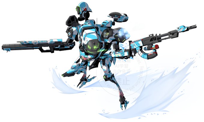 skeb依頼品 依頼者さんの愛機の軽2ライフル機です!ご依頼ありがとうございました! 