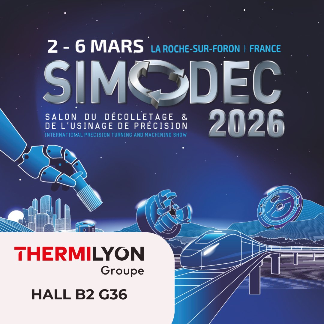 📣Rendez-vous au Simodec 2026

Nous vous donnons rendez-vous dans le village de la sous-traitance, hall B2 stand n°G36 pour échanger sur vos projets en traitements thermiques et revêtements sous vide.

📌Simodec 2026
📆2 au 6 mars 2026
📍La Roche-sur-Foron
