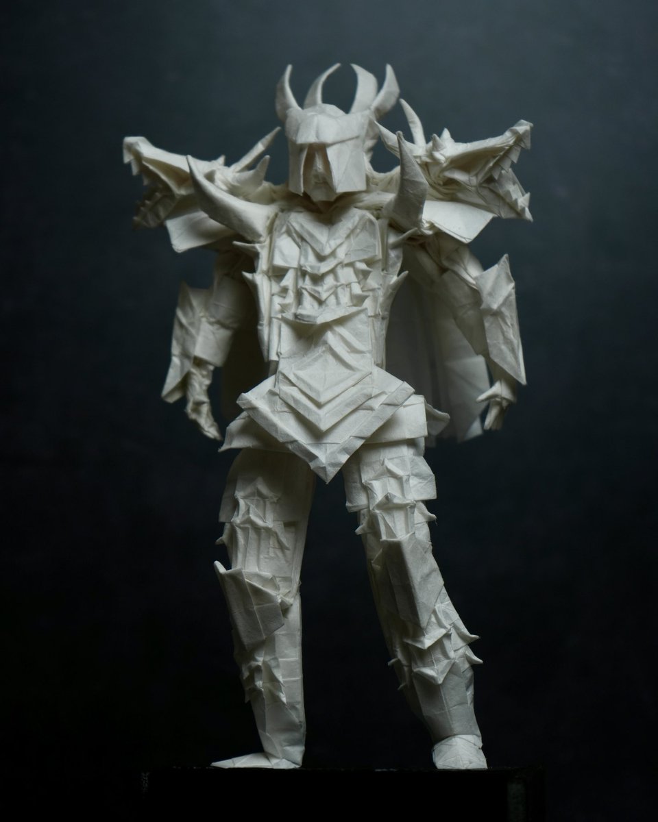 Origami Dragon King
Designed by me
56x56 grid. Tutorial on my YT
#origami