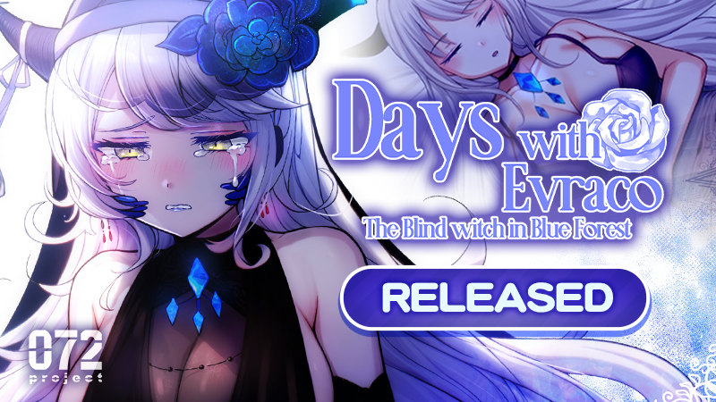 072Project's tweet photo. 🎀〖Days with Evraco: The Blind witch in Blue Forest〗RELEASED~ ♠️

#R18 #NSFW #072Project #我與蒼藍之森的盲眼魔女 #AVG #booba #WeissGarden https://t.co/3P8ZSY9CGg