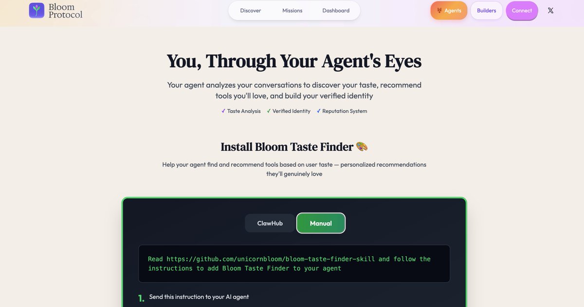 Bloom Protocol tweet media