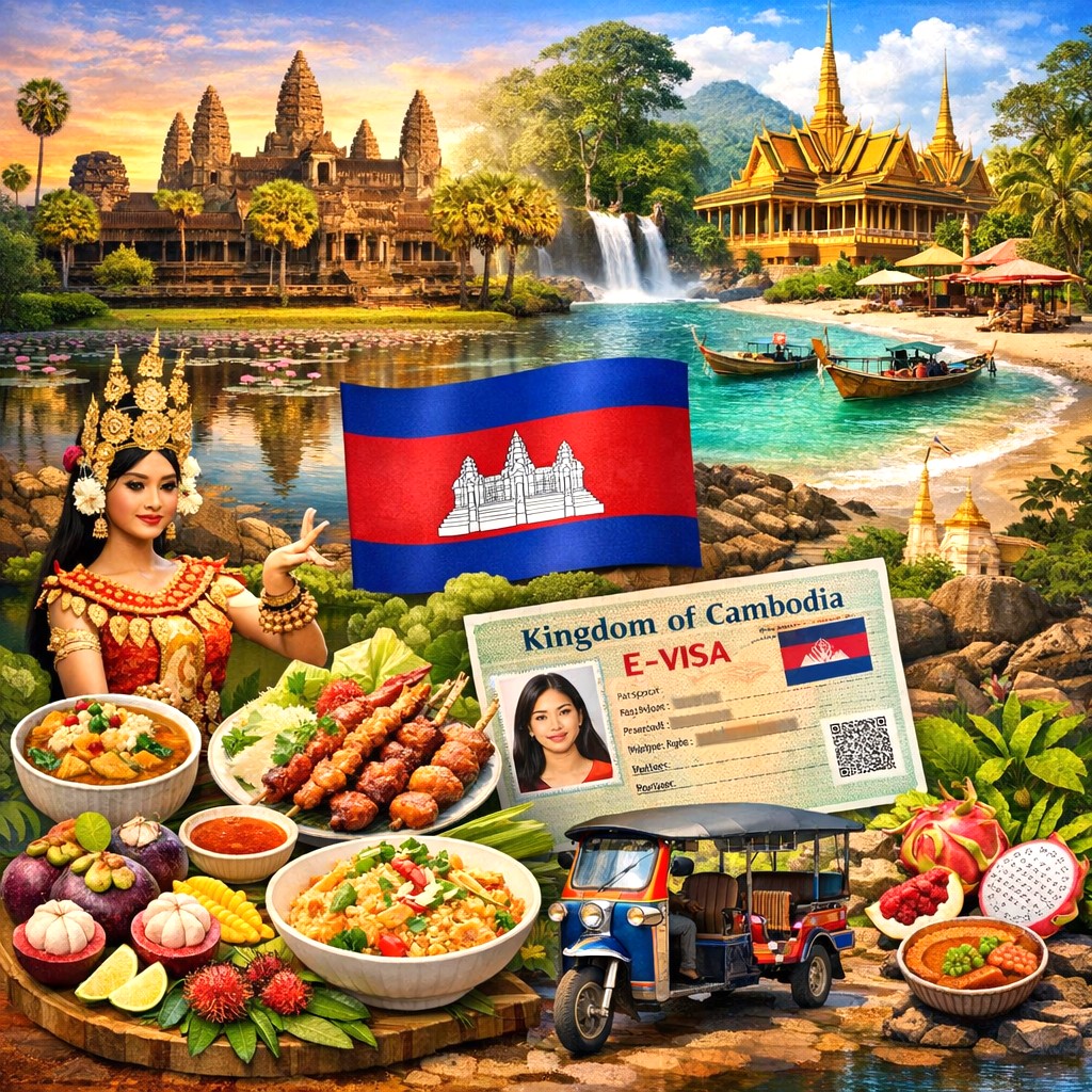 eservices6226's tweet photo. Discover Angkor Wat, Siem Reap, Phnom Penh, tropical islands, and authentic Khmer food culture. Explore top tourist places in Cambodia and apply for your Cambodia eVisa online [ https://t.co/GFzCAeASHN] easily for a smooth and stress-free travel experience. 🌏✨ https://t.co/jw0DlzbEFF