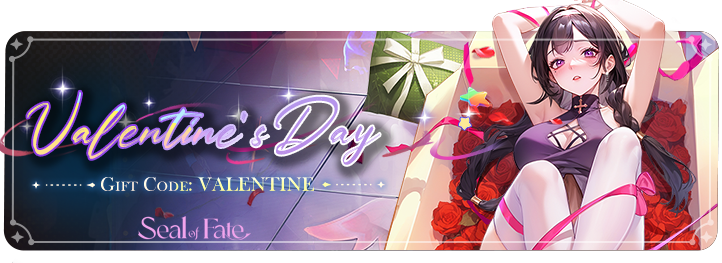 SoF_Global's tweet photo. 💘 Valentine’s Gift for You, Captain!

Love is in the air and someone has prepared a little surprise just for you.
Use the code 🎁VALENTINE🎁 to claim your special gift and make this night a little sweeter.
Because on a night like this, every heartbeat should come with a reward.

#sealoffate
