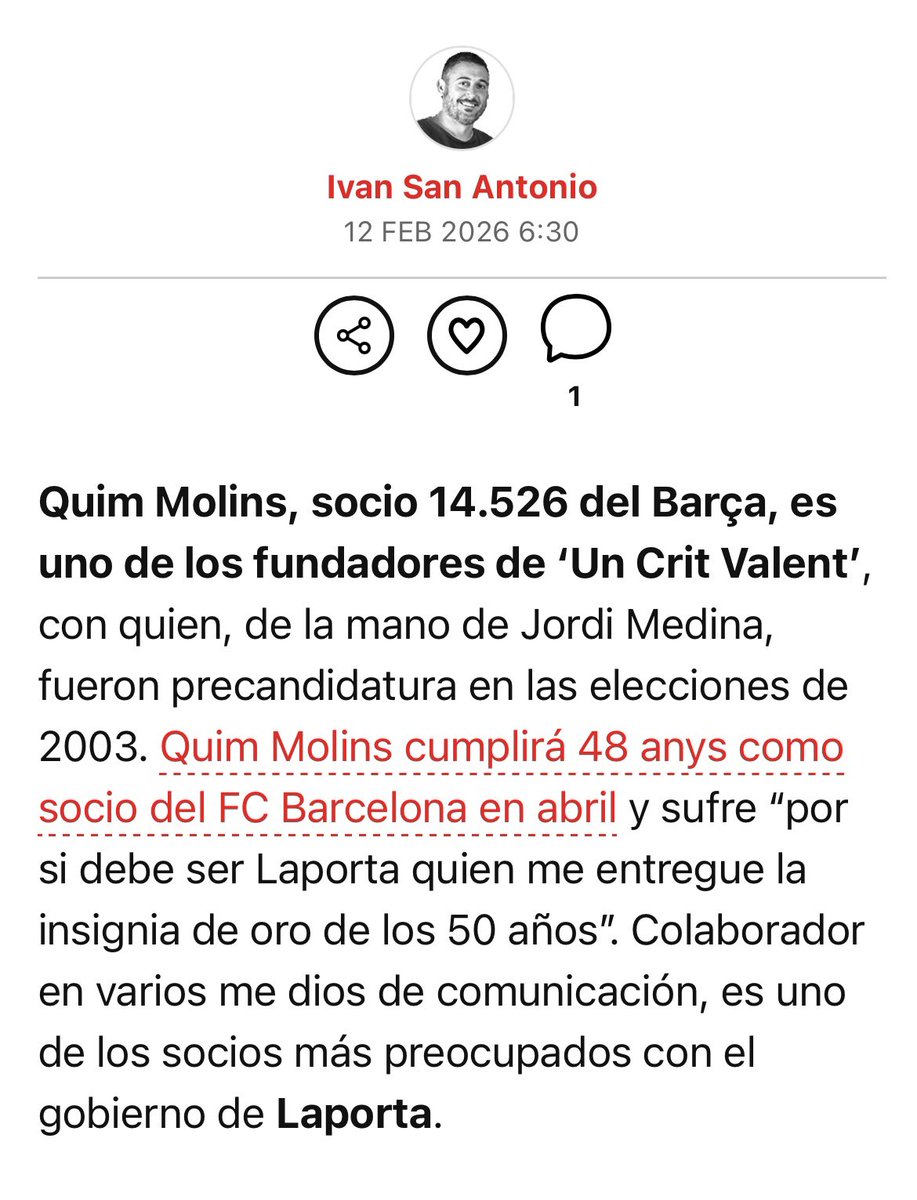 Avui Iván San Antonio ha decidit que era bona idea fer un article dient que twitter és una "pocilga", palmeros, etc. i després entrevistar a Quim Molins
