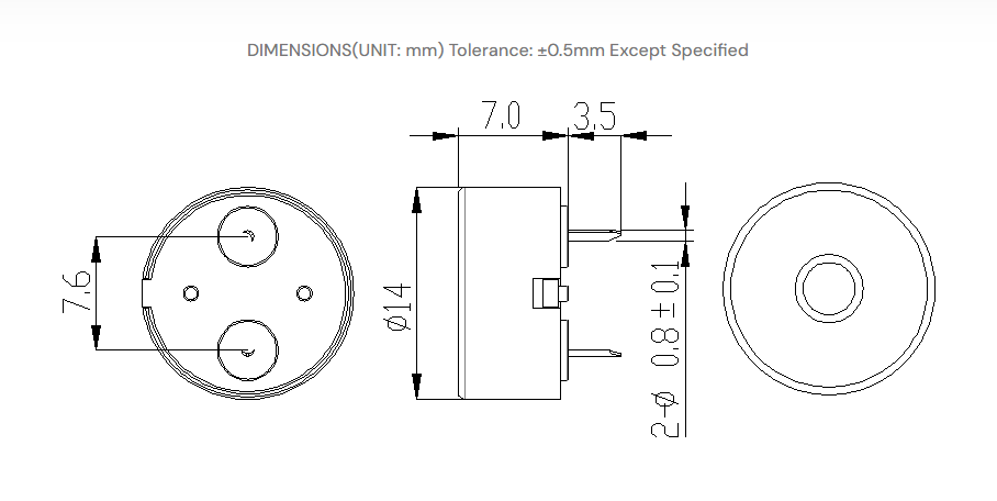 SherryChen1185's tweet photo. 🔊 PBJ-1407-PA7.6/10.0 Piezo Buzzer | 4KHz | -40℃~+85℃ | ≤30Vp-p | ≥https://t.co/00Rqkl5ASL Jialigao Electroacoustic.
📩 Sherry-Chen@jlg-sound.com
🌐 https://t.co/O8xPSQhvv3
#jialigao #buzzer #piezoelectric #electroacoustic #electronics #industrial #sounddevice #oemodm https://t.co/G8oxTzWnVu