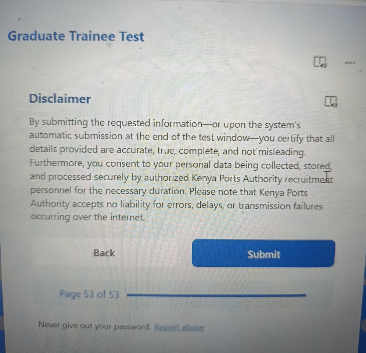 titus825's tweet photo. #KenyaportsAuthority you can't subject us to an interview yet the forms can't submit. What happened to fair selection. You need to address this. And repeat the interview. https://t.co/yFwrnelT8c