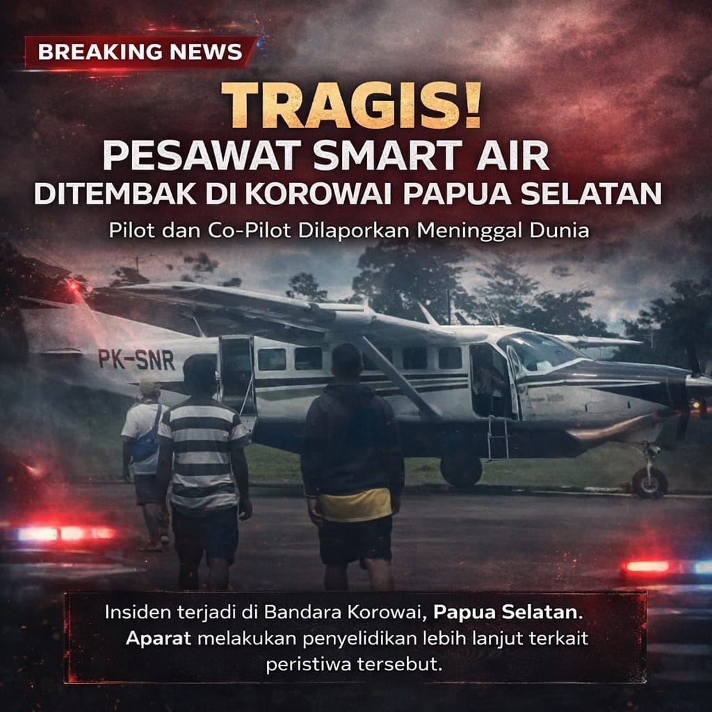 Tragis, pesawat smart air ditembak sehingga mengakibatkan 2 orang tewas. Cendrawasih Mau Damai itu sebabnya kkb harus diberi hukuman berat
#BasmiKKB