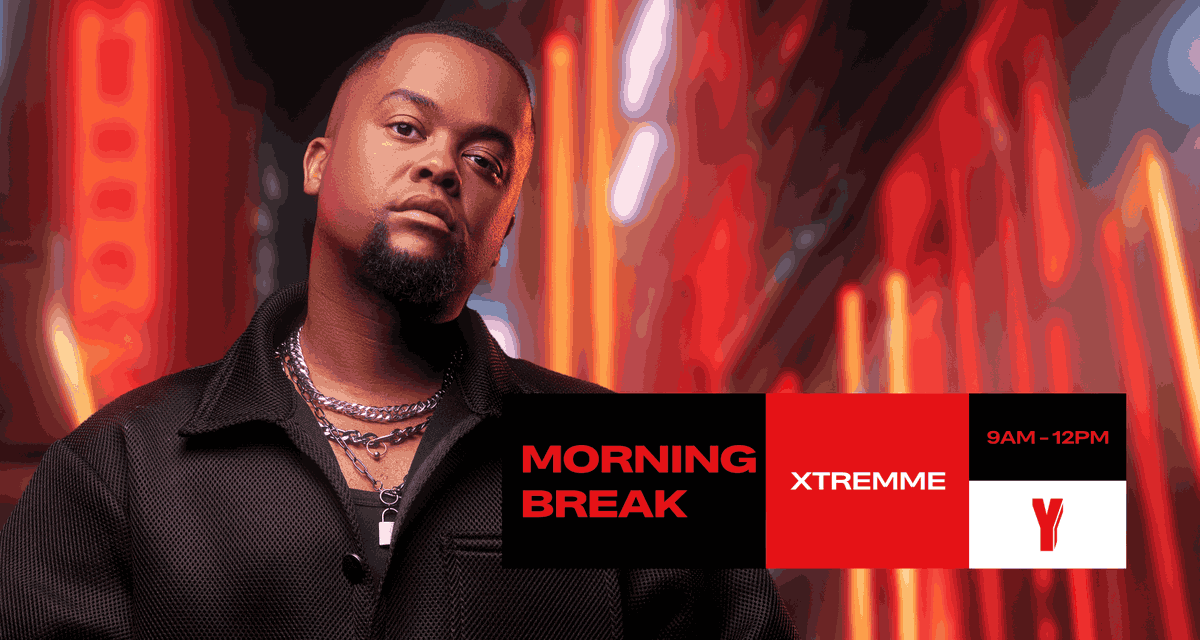 Yfm's tweet photo. #MorningBreak with @XtremmeDJ is on your airwaves to get you through the first few hours of work. Tune in from 9am - 12pm. https://t.co/DUfTPNbhX6