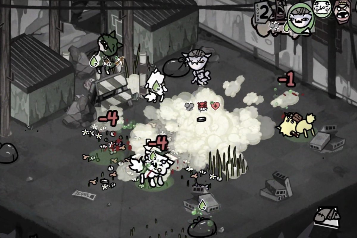 BlueGoesFast's tweet photo. Just lost a run where one of my cats got a giant evil fart ability that promply turned it psychotic and then instead of fighting the final boss it ran around farting all my other cats to death

This game is amazing 10/10 it’s actually cinema https://t.co/Oq4NFHG9ZV