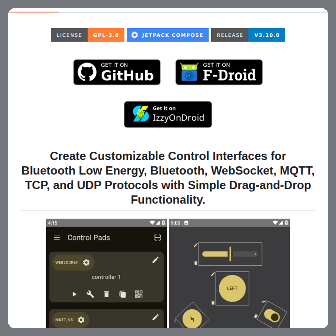 Builds Android control interfaces for network and radio protocols

github.com/UmerCodez/Droi…