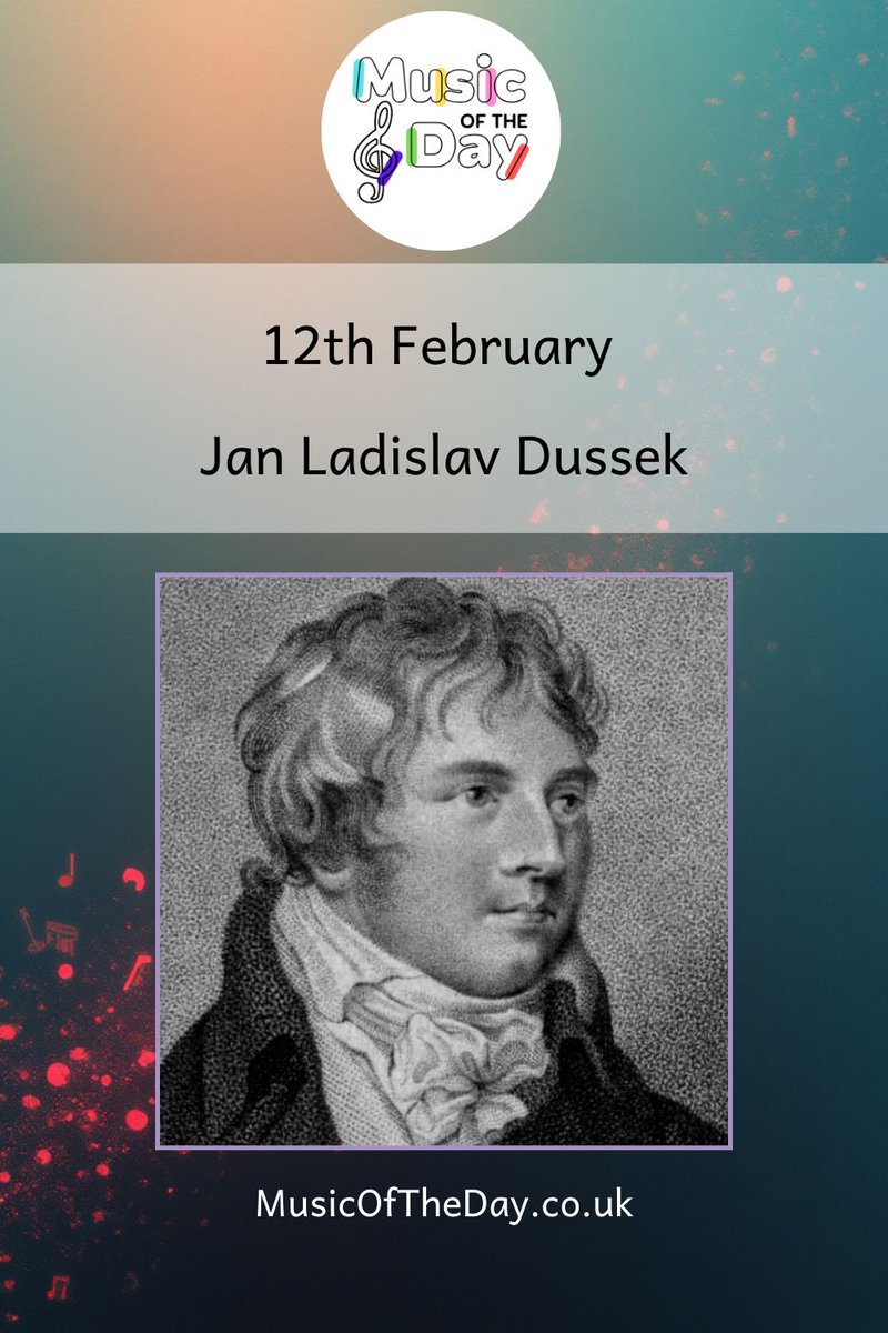 🎼 #ComposerOfTheDay: 12 Feb
Jan Ladislav Dussek (1760–1812) – Czech pianist–composer whose keyboard writing points towards Romanticism. His Piano Concerto in E♭ major is elegant, lyrical and forward-looking.

🎧 Listen: Piano Concerto in E♭ major
👉 buff.ly/73HkabF