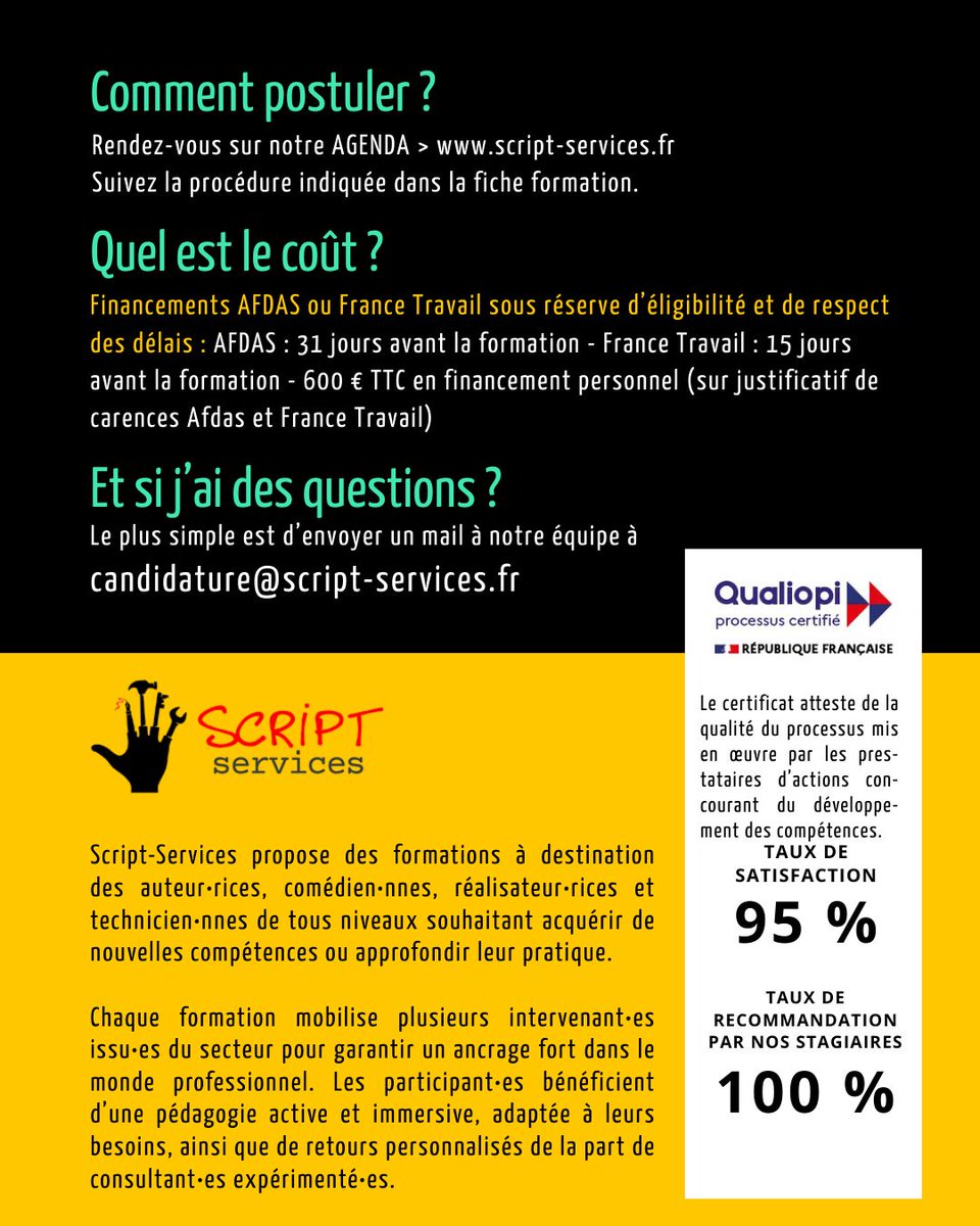L’IA peut t’aider à écrire.
Pendant 5 jours, on t’apprend à utiliser l’IA comme un outil d’auteur sans perdre ta voix et ton point de vue
De l’IA, oui, mais au service de l’écriture. Pas l’inverse.
#IAcreative #ecriture #scenario #formationauteur
👉 buff.ly/G4whrpn